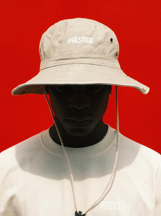 VINTAGE BEIGE BUCKET HAT